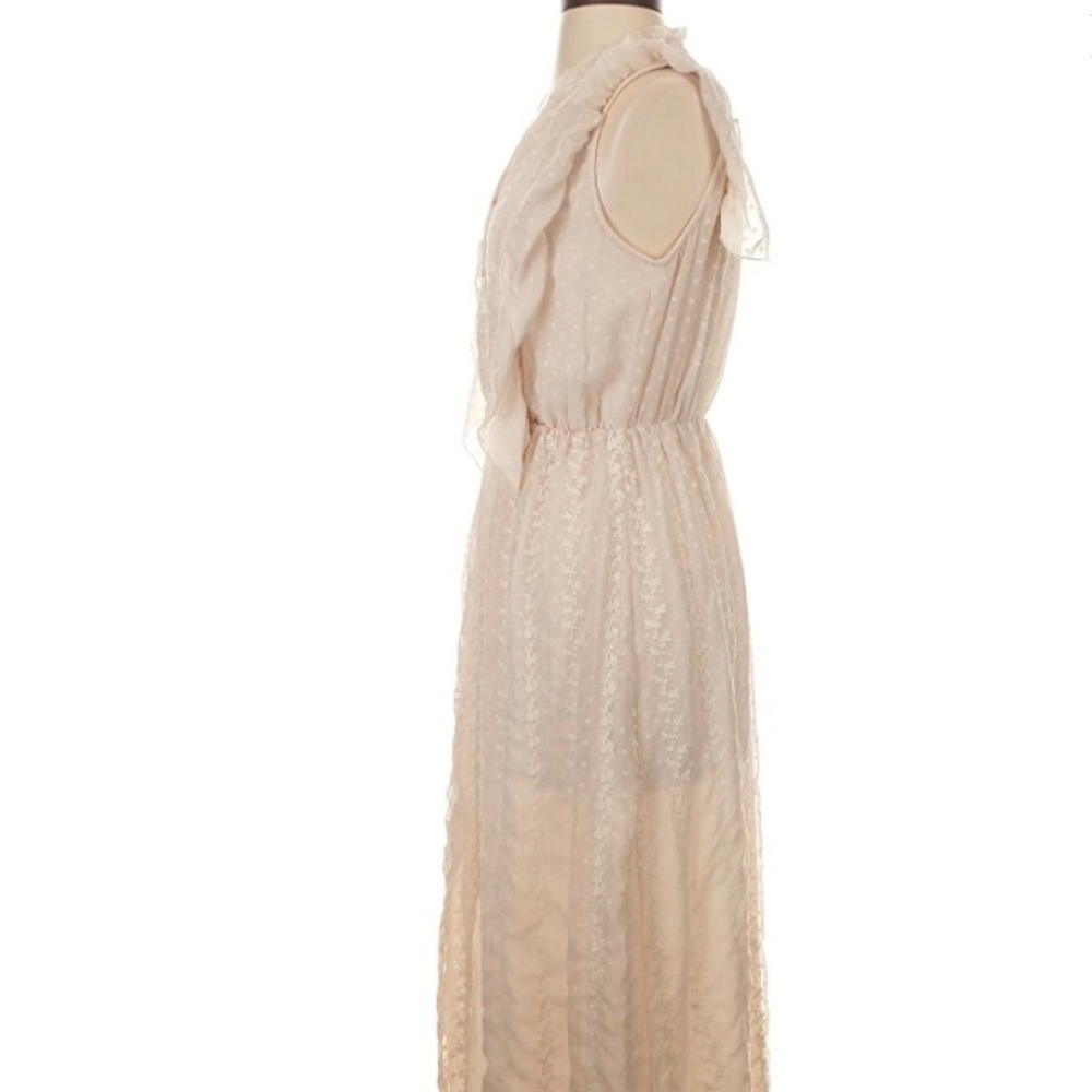 Zara Cream Polka Dot Lace Dress - Picture 4 of 6